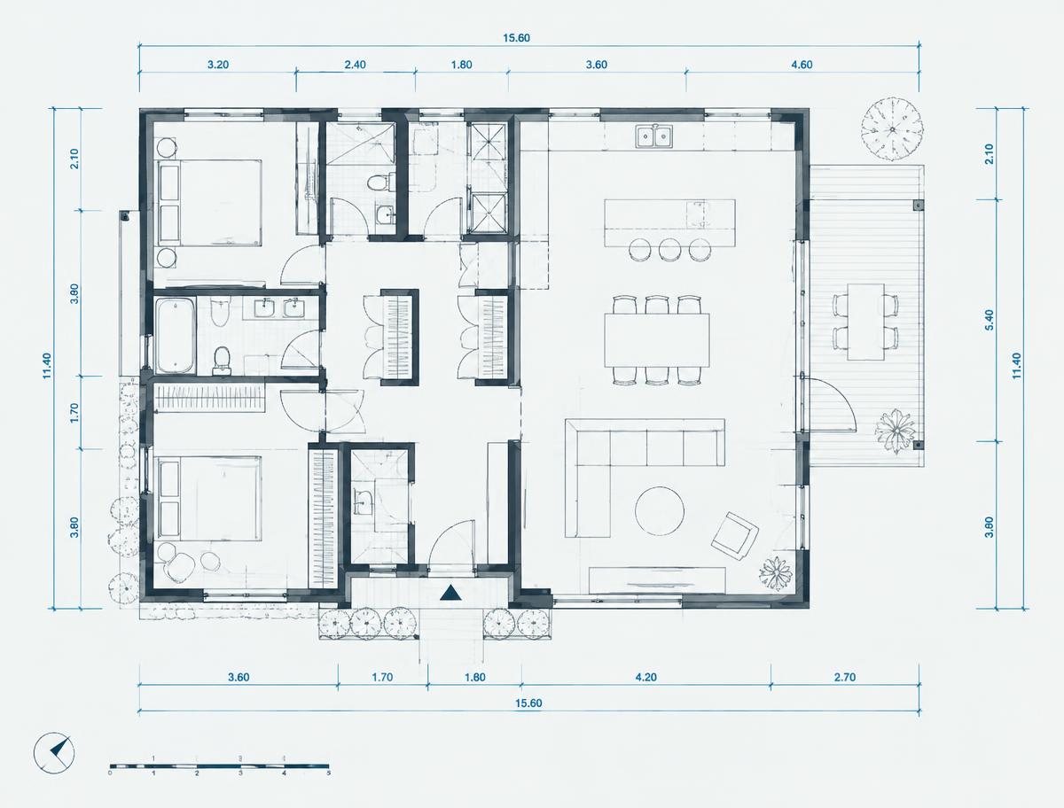 The original architectural floor plan